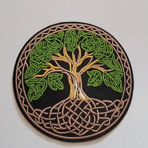 💀NEW 💀Tree of Life Embroidered Iron On Patch